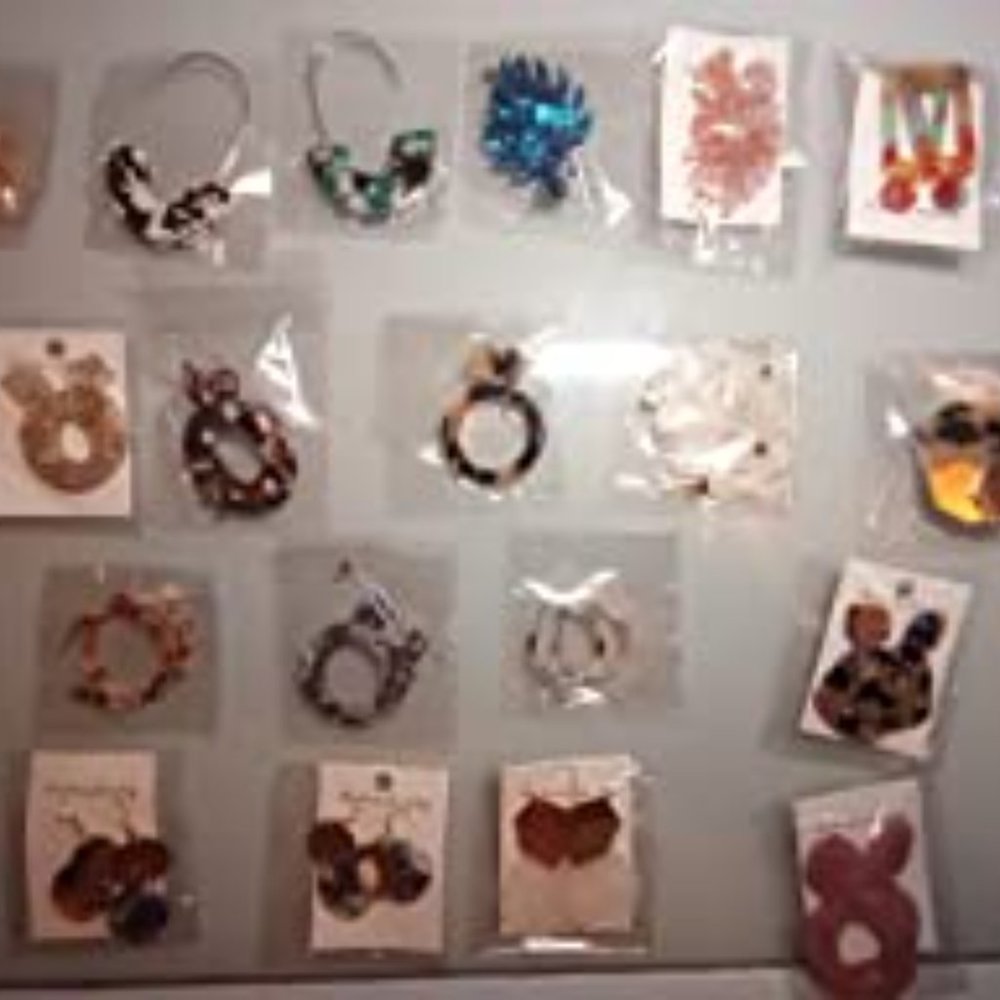 New 20 Pairs Acrylic Earrings Statement Earrings Resin Drop Dangle - Picture 6 of 12